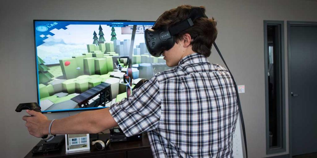 Student using VR